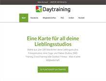 Tablet Screenshot of daytraining.de